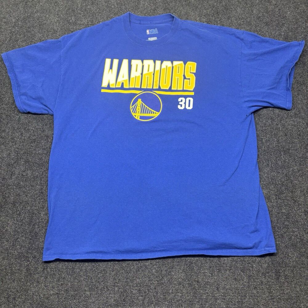 Golden State Warriors Stephen Curry #30 NBA T Shirt Mens XXL Blue Graphic Tee